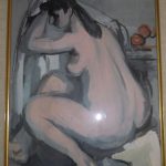 Max Gubler: Weiblicher Akt, undatiert, Öl auf Leinwand, 45 x 60 cm, Inv. Nr. 0925