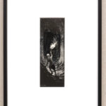 Thomas Ott: Courage, 2021, Schabkarton, 16 x 7 cm / 31 x 22 cm, Inv. Nr. 1103